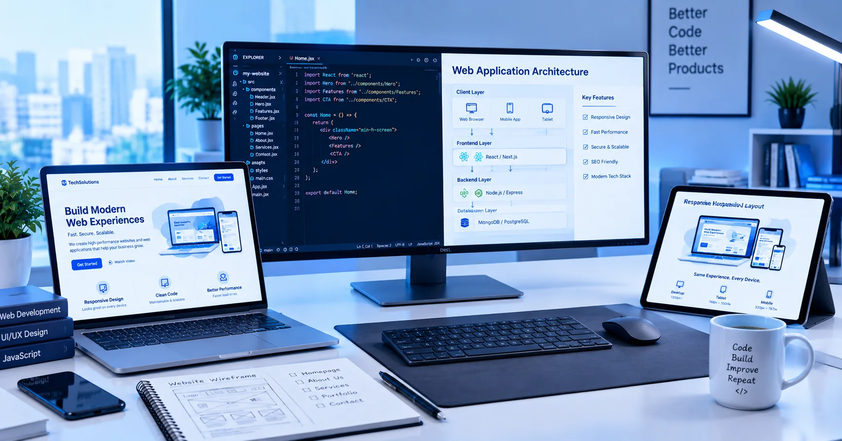 Essential Layers and Technologies of Modern Web Development