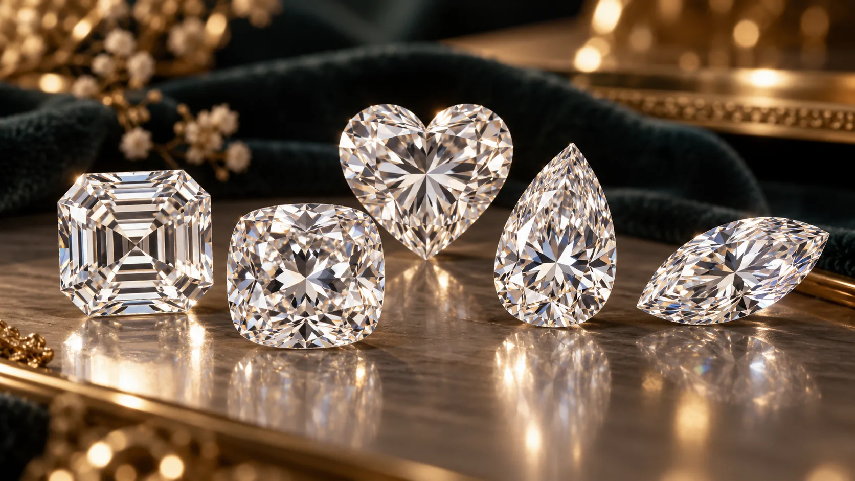 Vintage Elegance Meets Modern Style: A Guide to Asscher, Cushion, Heart, Pear and Marquise Diamonds