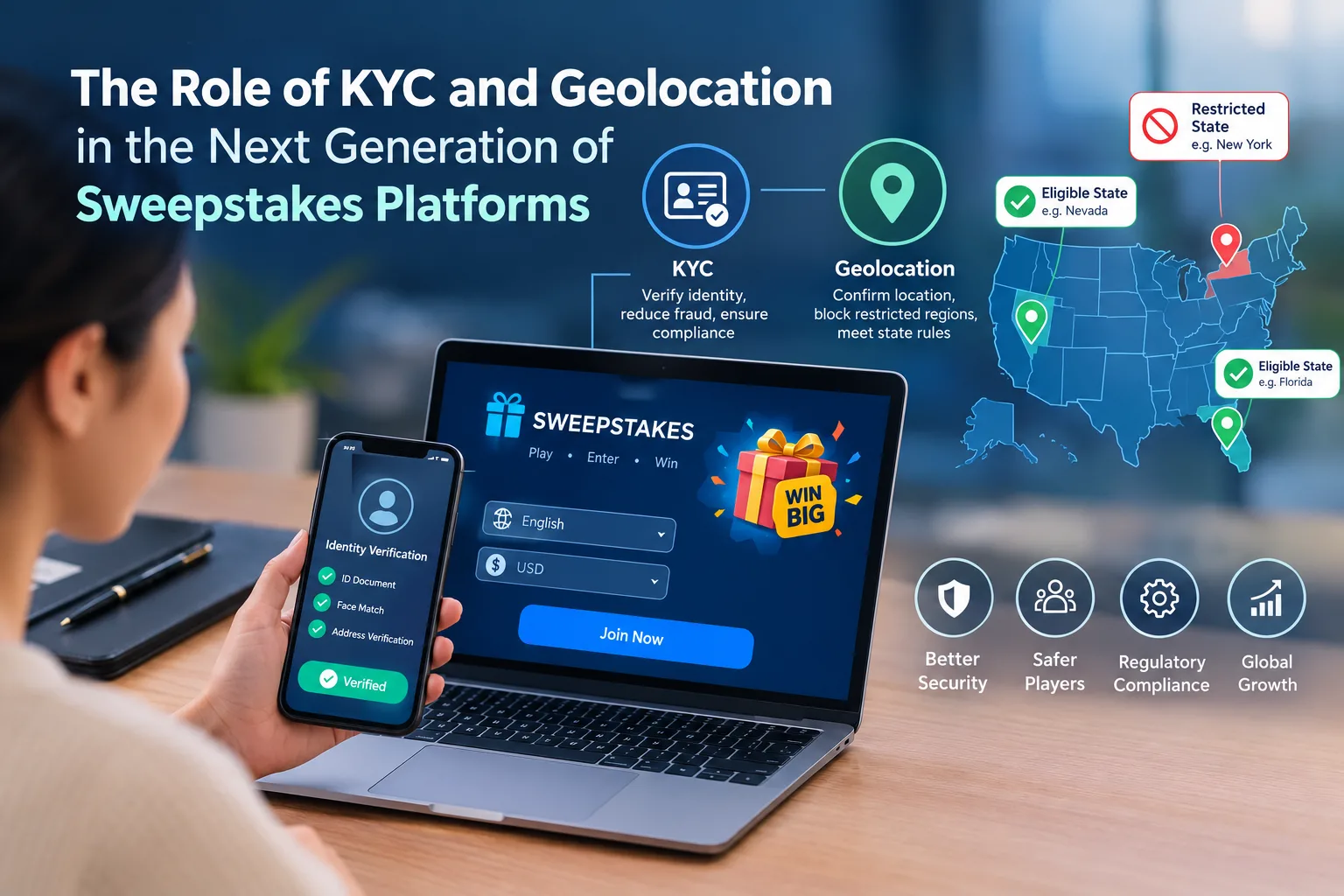 The Role of KYC and Geolocation in the Next Generation of Sweepstakes Technology