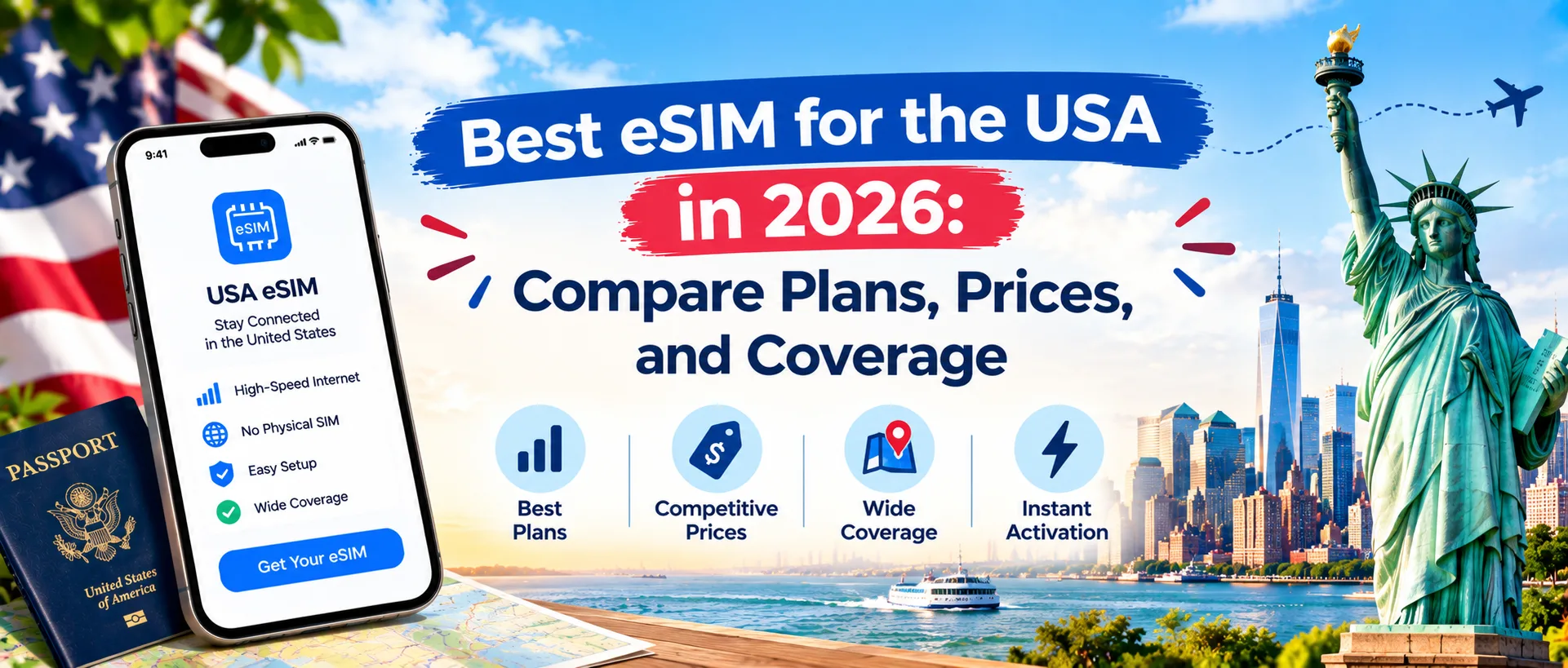 Best eSIM for the USA in 2026: Compare Plans, Prices, and Coverage