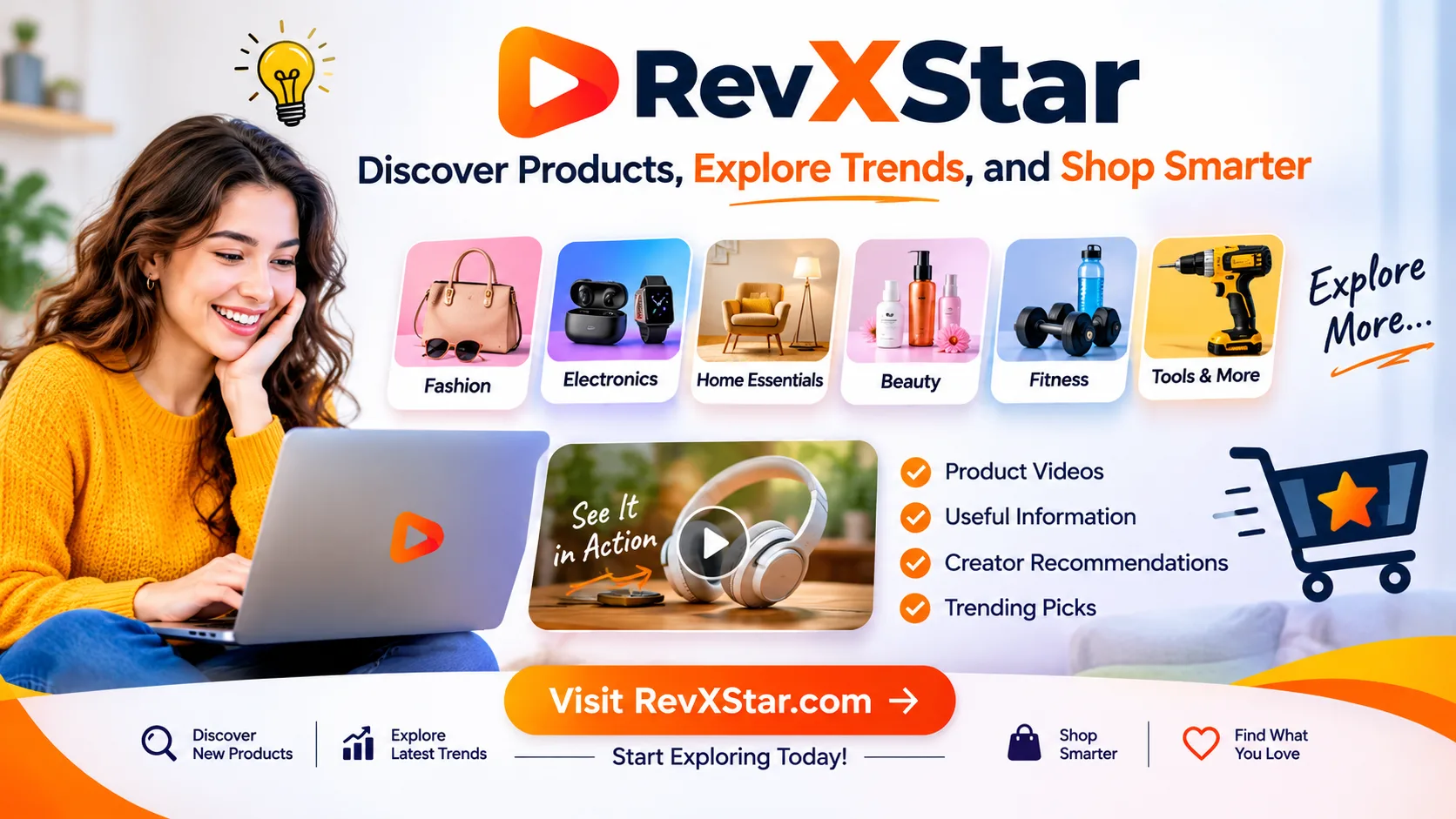 RevXStar: The Ultimate Platform for Product Discovery, Shopping, and Creator Content