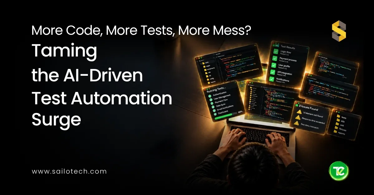 More Code, More Tests, More Mess? Taming the AI Driven Test Automation Surge