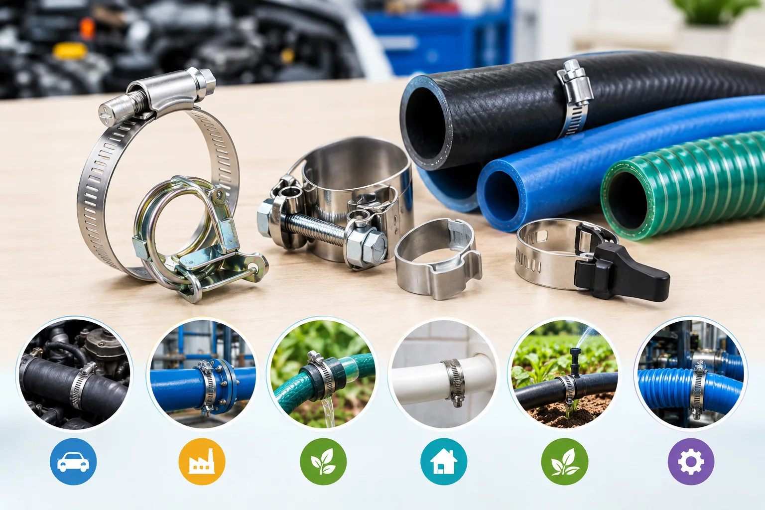 Hose Clamps: Types, Applications, Benefits, and Selection Guide
