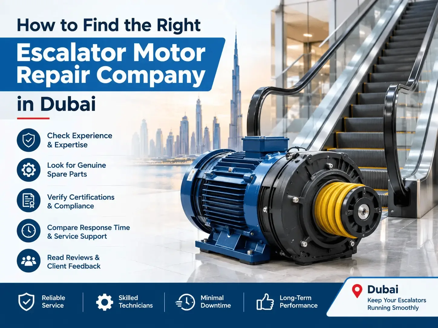 Escalator Motor Repair Company in Dubai: A Guide to Reliable Escalator Performance