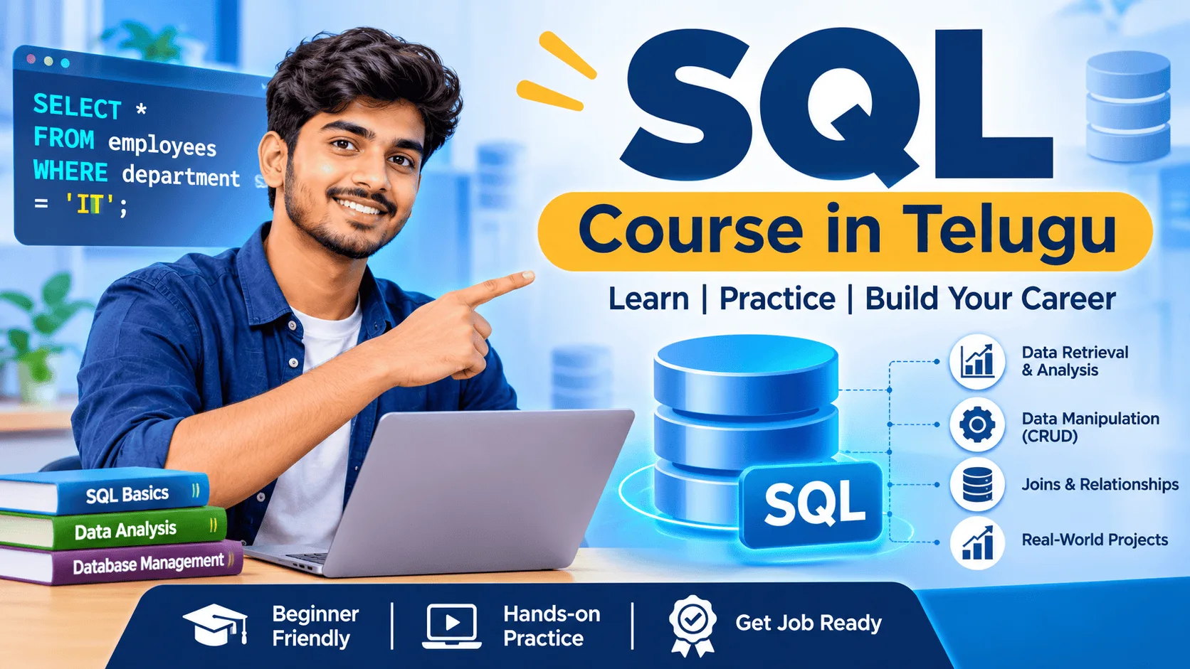 SQL Course in Telugu: Top 30 SQL Queries Asked in IT Interviews