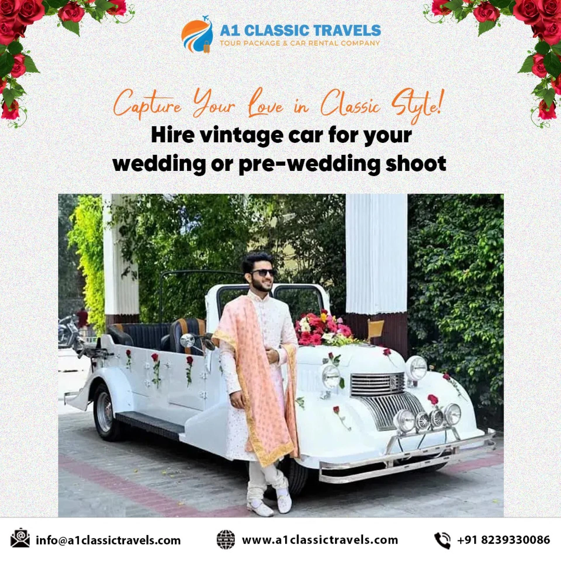 Vintage Car Rentals in Jaipur for Weddings | Book Classic Cars Now!