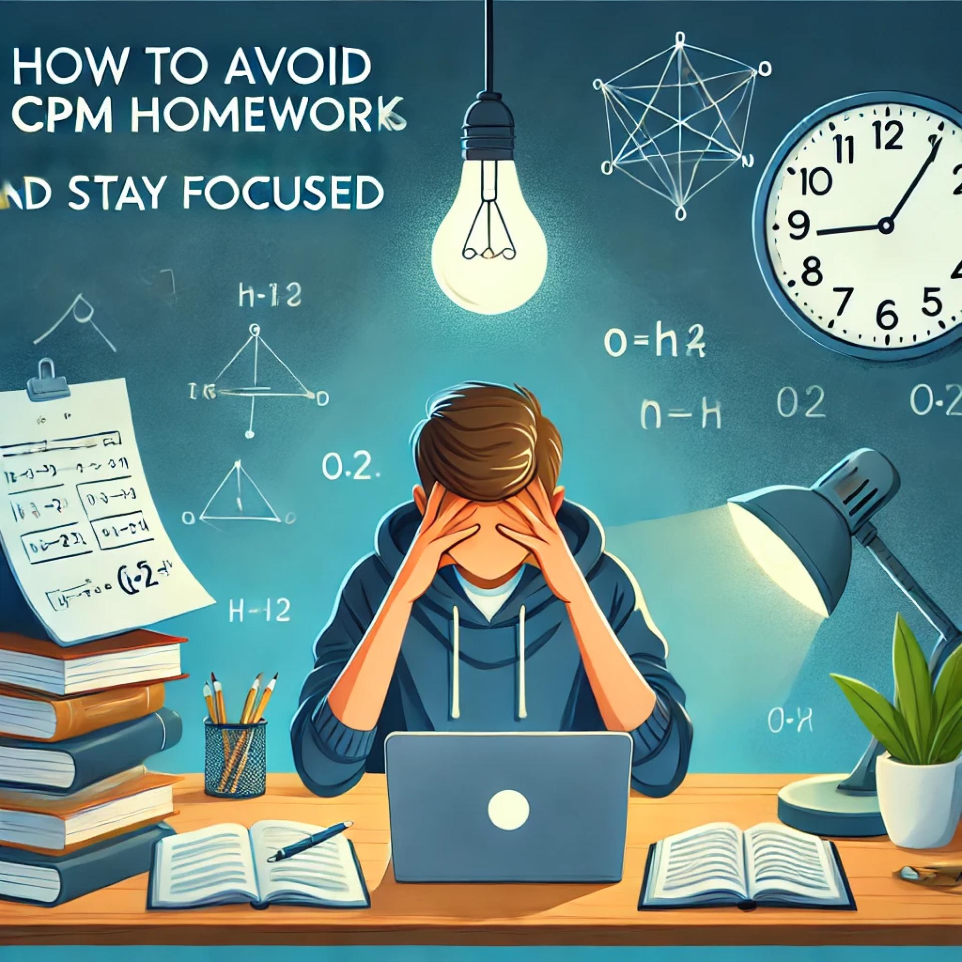 How to Avoid CPM Homework Stress and Stay Focused