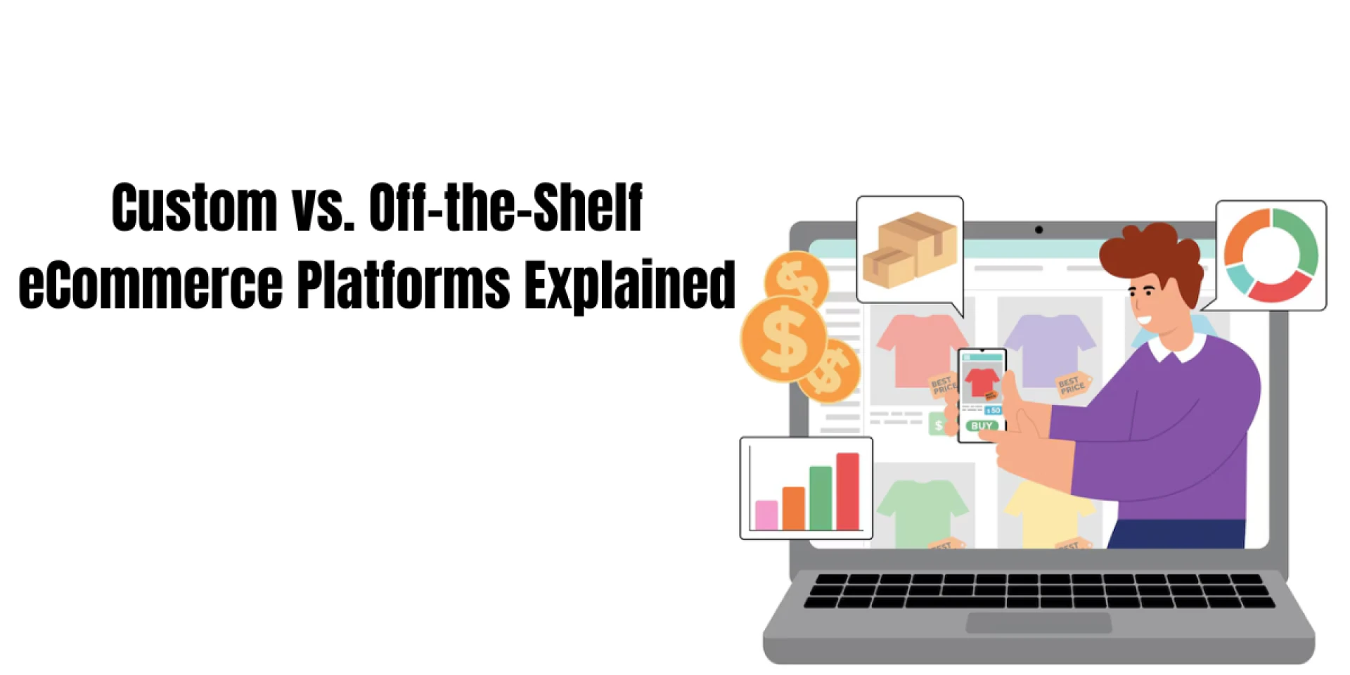 Custom eCommerce software solutions vs. Off-the-Shelf Solutions: Which is Right for You?