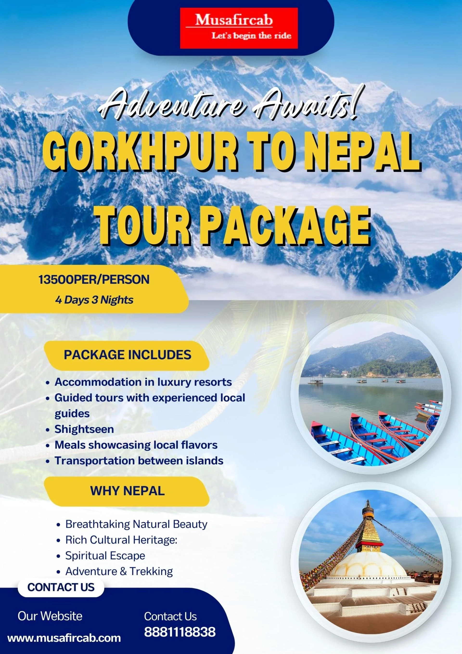 Explore the Himalayas: Best Nepal Tour Package from Gorakhpur