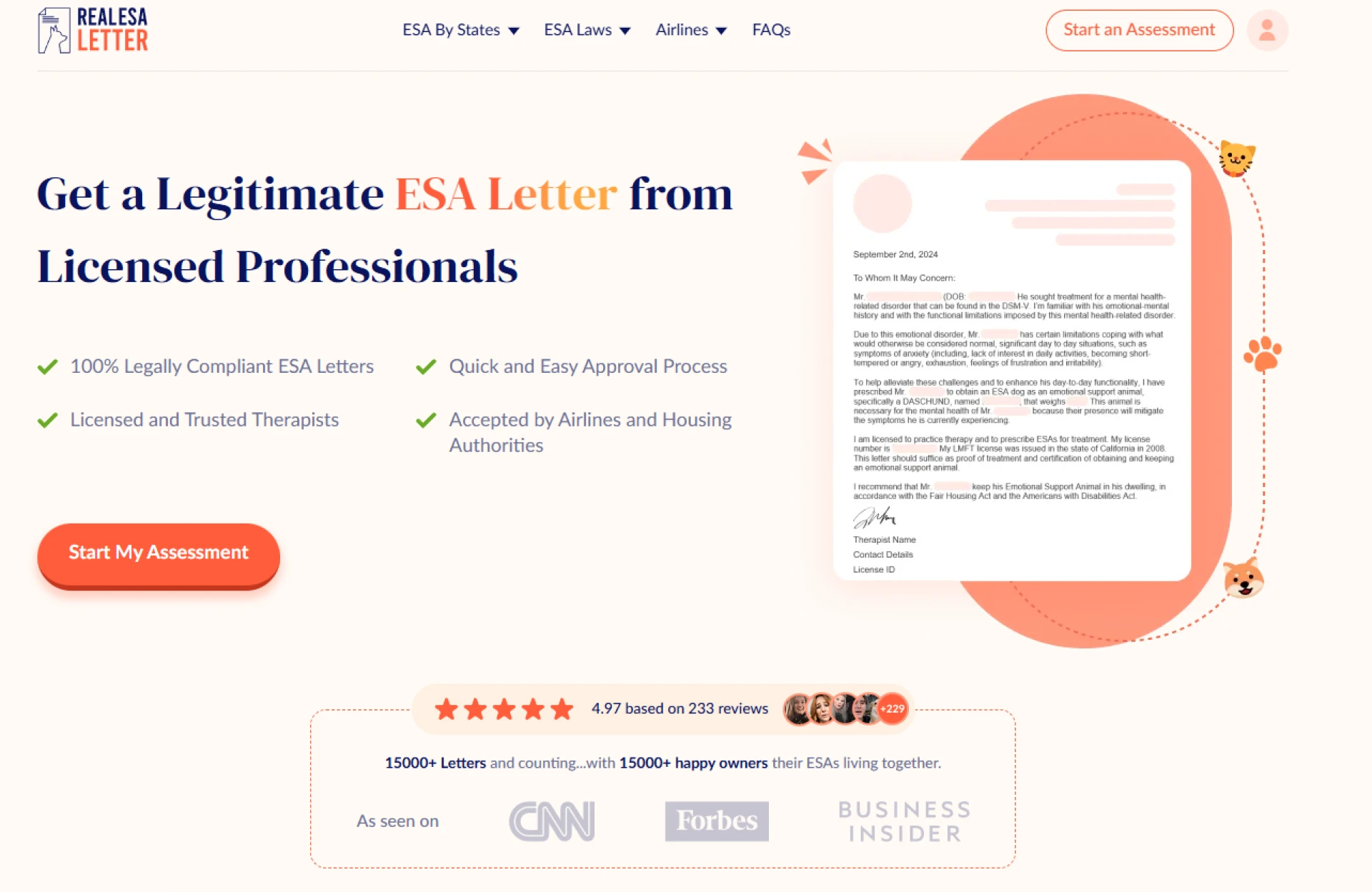 I Tried RealESAletter.com for My ESA Letter—Here’s Why I Recommend It