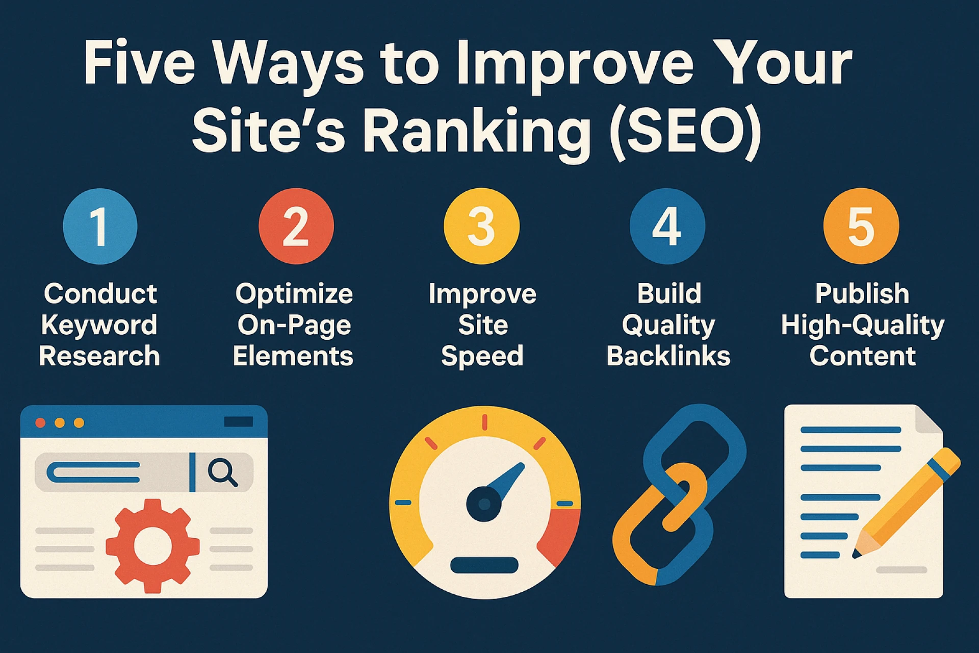 Five Ways to Improve Your Site's Ranking (SEO)