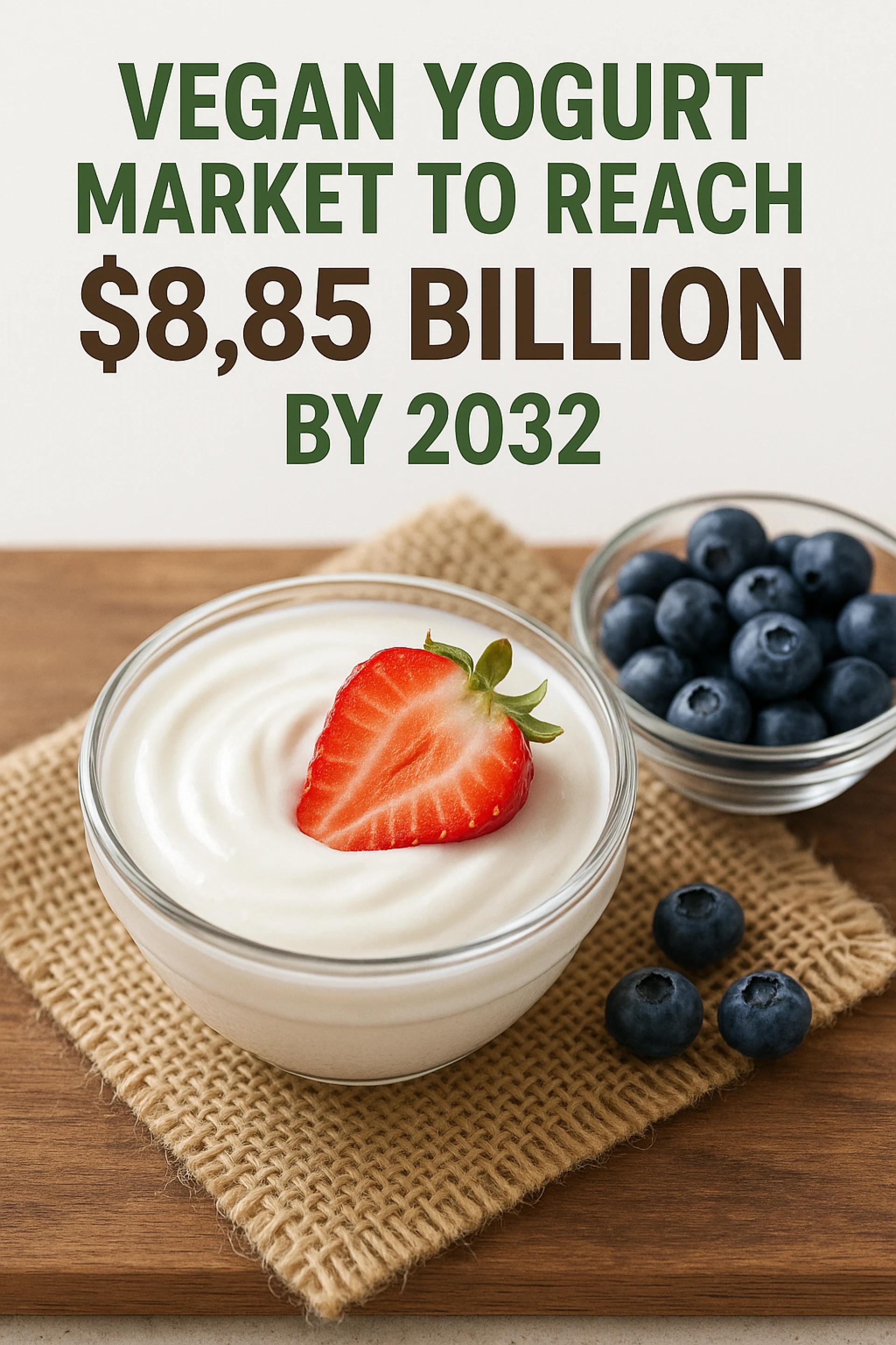 Vegan Yogurt Market to Reach $8.85 Billion by 2032