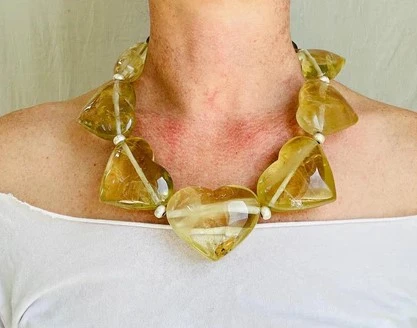 Mix and Match Jewelry Looks: Silver Bracelets and Stone Necklaces