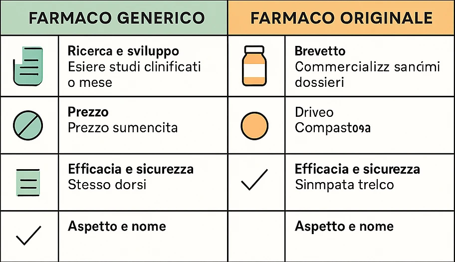Farmaci generici vs farmaci originali: differenze, efficacia e aspetti regolatori