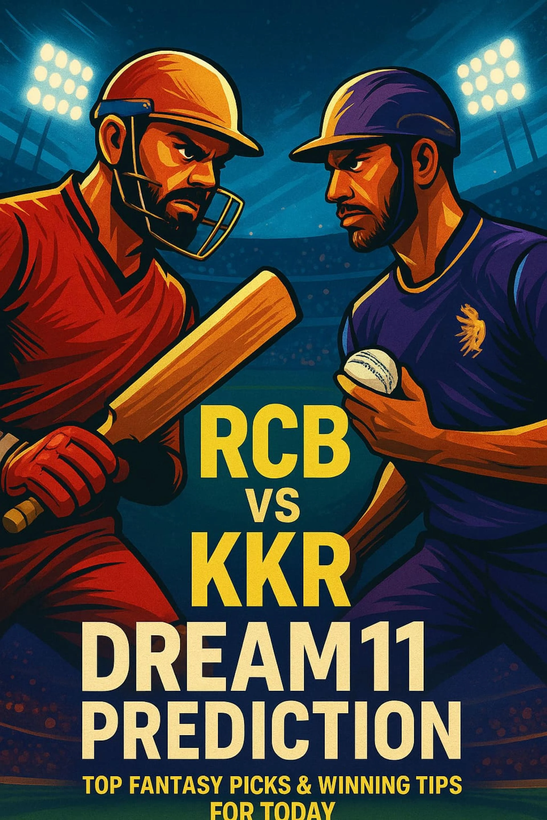 RCB vs KKR Dream11 Prediction: Best Fantasy Picks, Match Preview & Tips for Today’s Clash