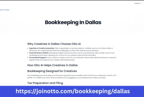 Accurate Bookkeeping Dallas Services by Otto AI