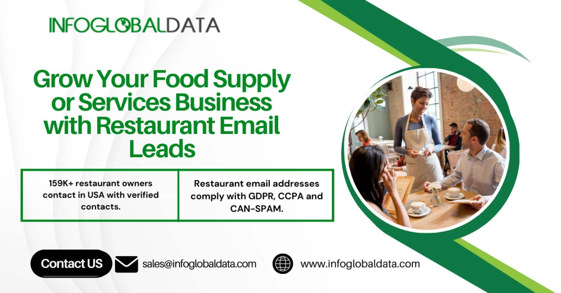 Grow Your Food Supply or Services Business with Restaurant Email Leads