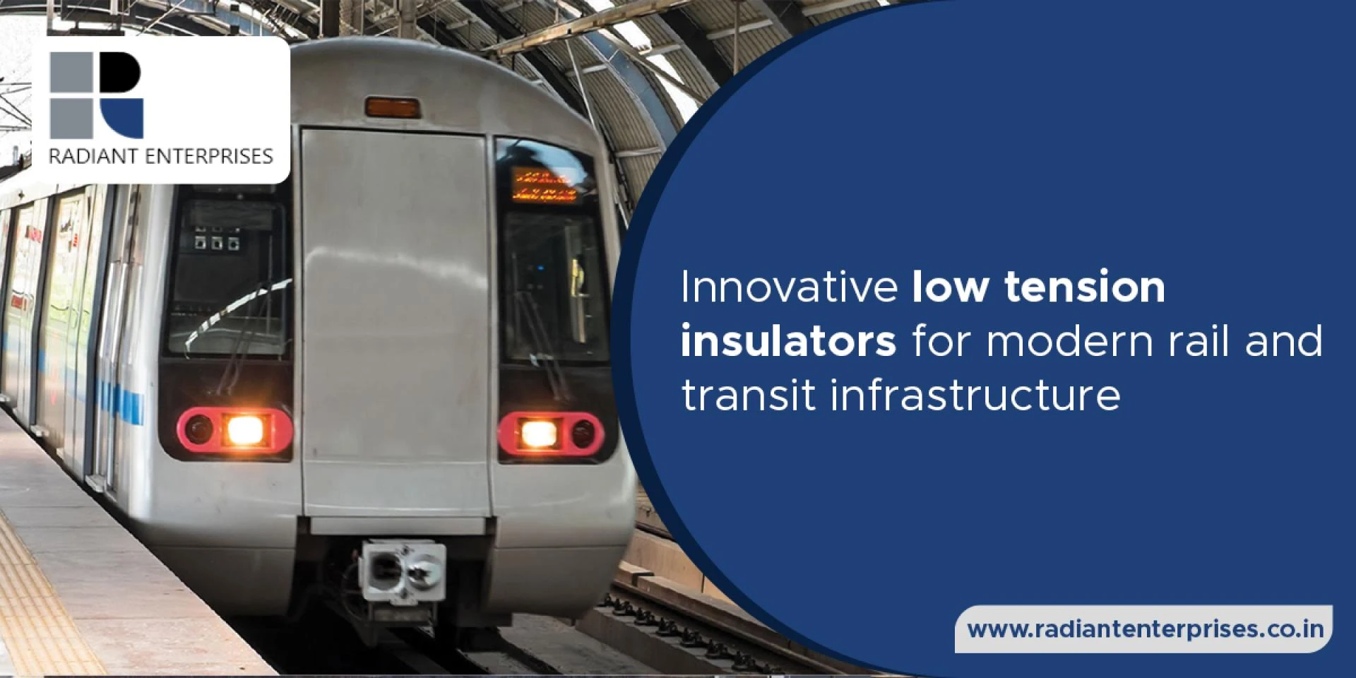 Innovative low tension insulators for modern rail and transit infrastructure