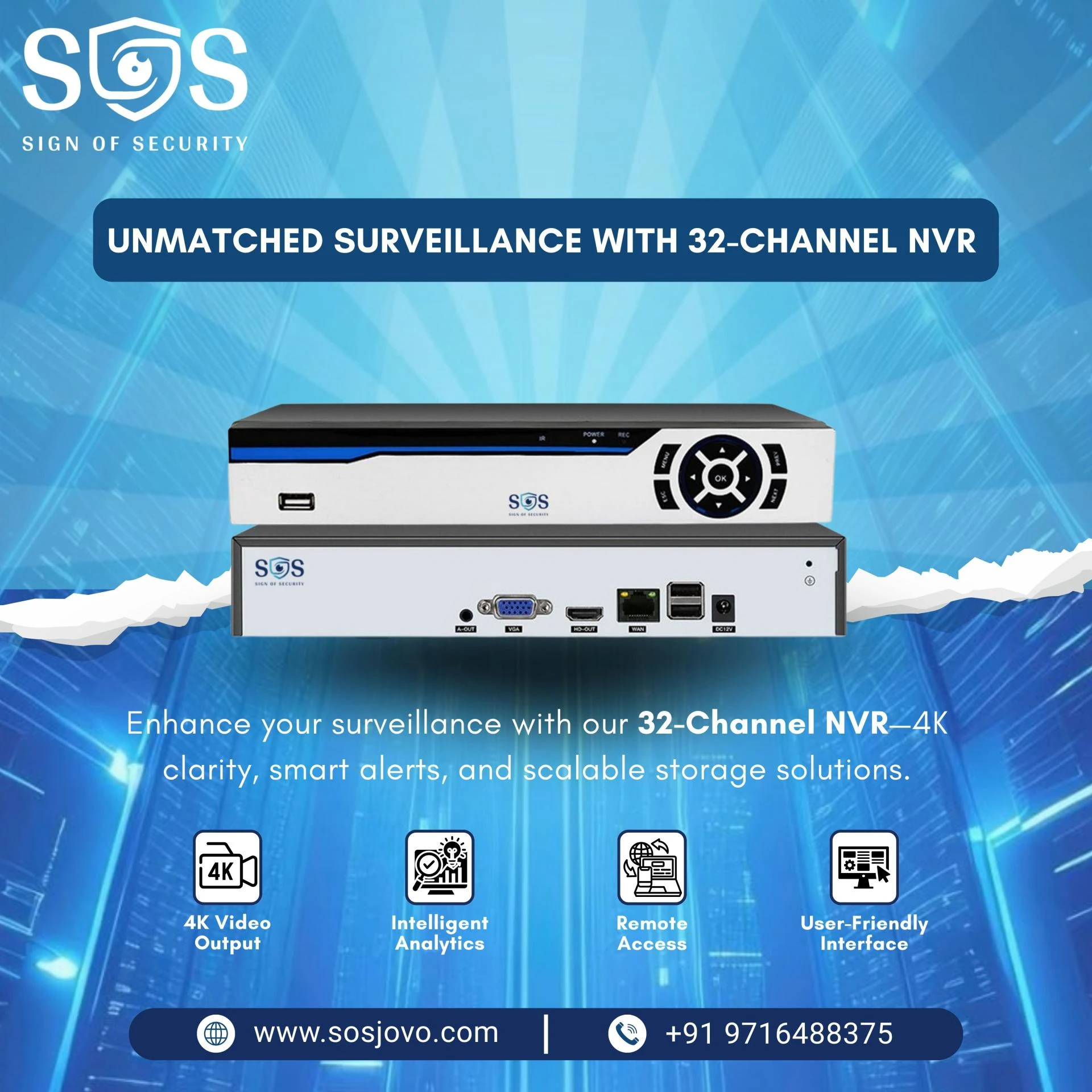 SOS JOVO NVRs: Advanced Surveillance for Every Need