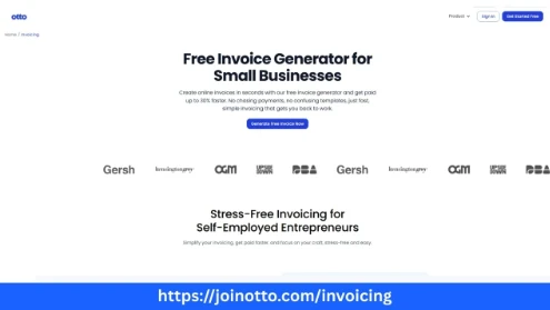 Generate Invoices Fast with Otto AI Invoice Generator