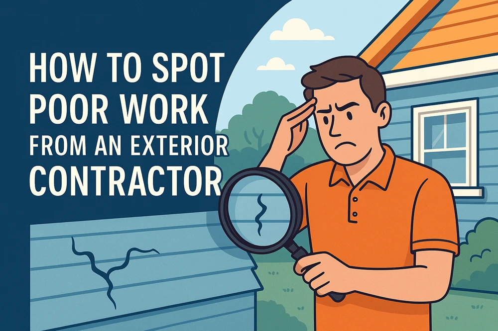 How to Spot Poor Work from an Exterior Home Contractor