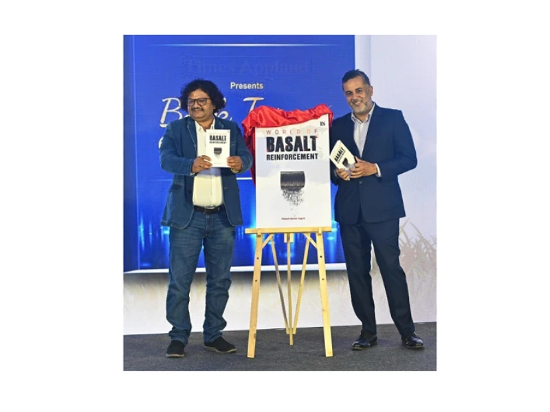 Chetan Bhagat Launches Book On Sustainability - World Of Basalt Reinforcement By Mahesh Kumar Jogani