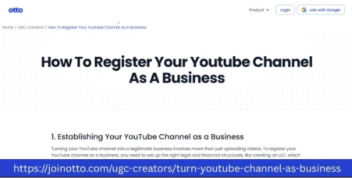 Build a Business from UGC Creators Youtube Channel