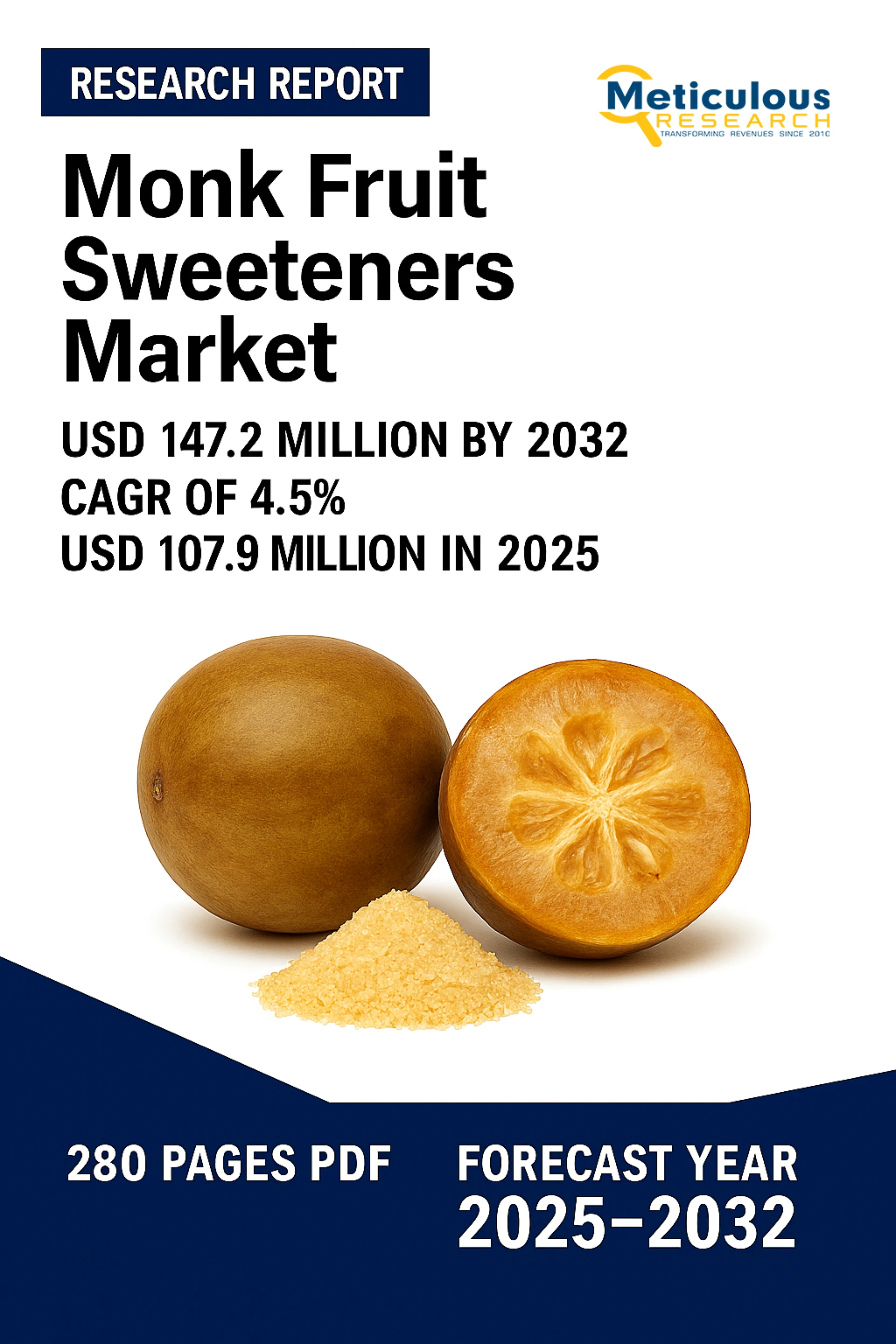 Monk Fruit Sweeteners Market Size, Share, Forecast, & Trends Analysis