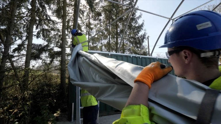 How to secure faster project turnarounds with prefabricated canopy building construction