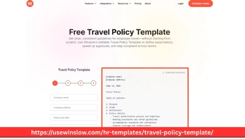 Professional Travel Policy Template for Corporate Teams