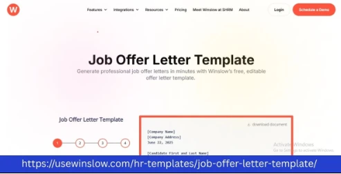 Job Offer Letter Template for Small Business Needs