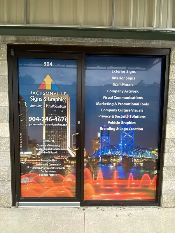 Design Meets Function: Window Graphics Solutions for Jacksonville Offices