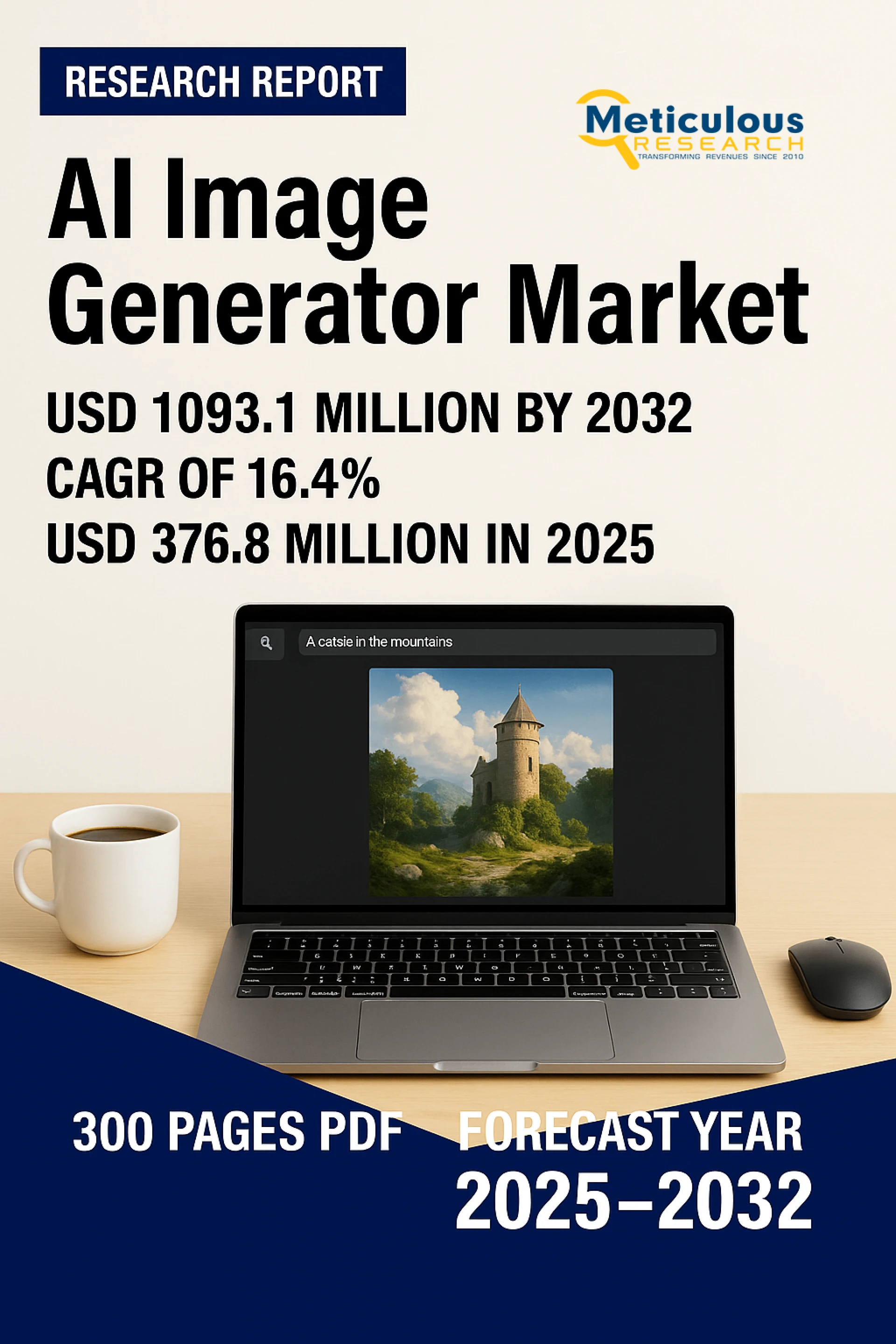 AI Image Generator Market to be Worth $1093.1 million by 2032
