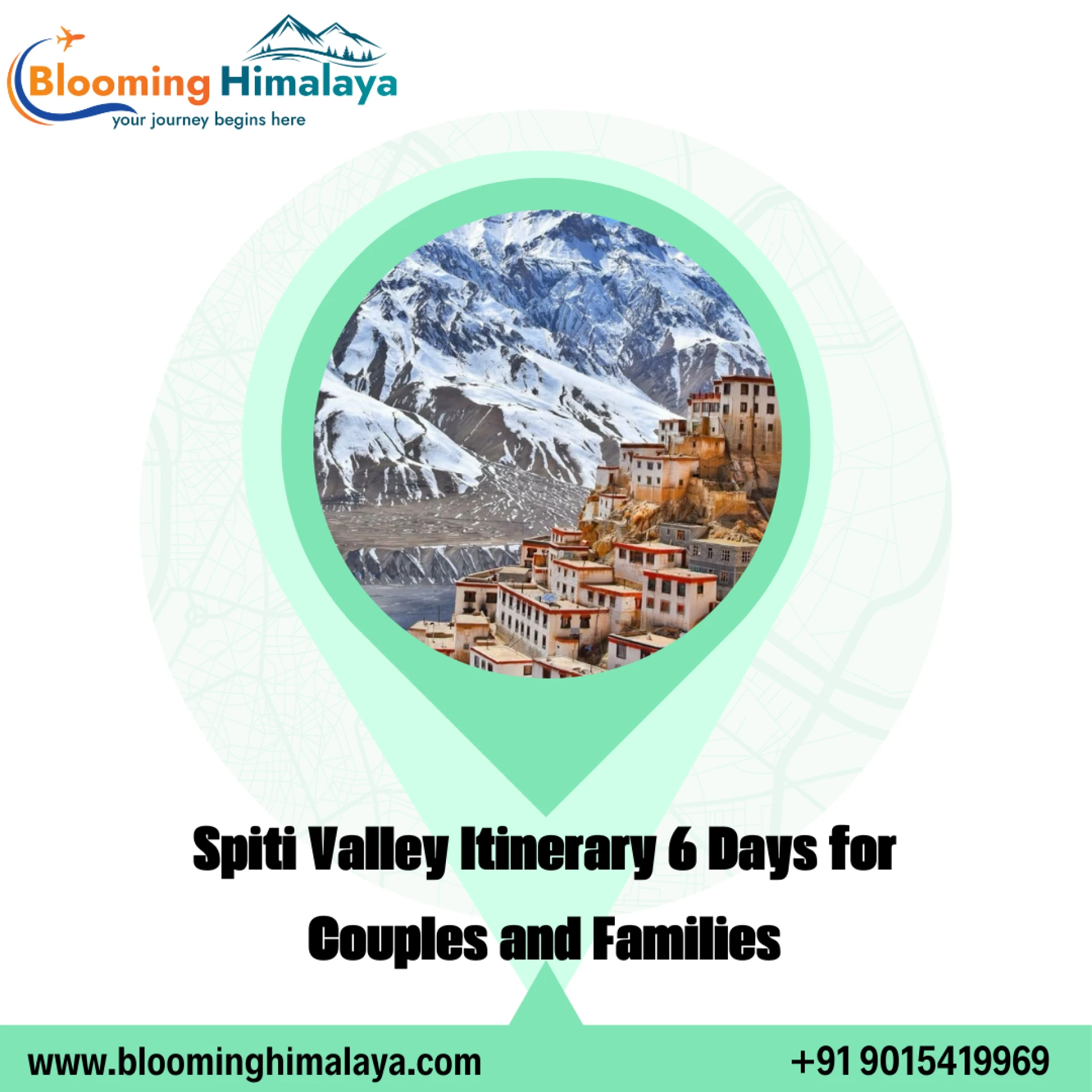 Spiti Valley Itinerary 6 Days for Couples and Families