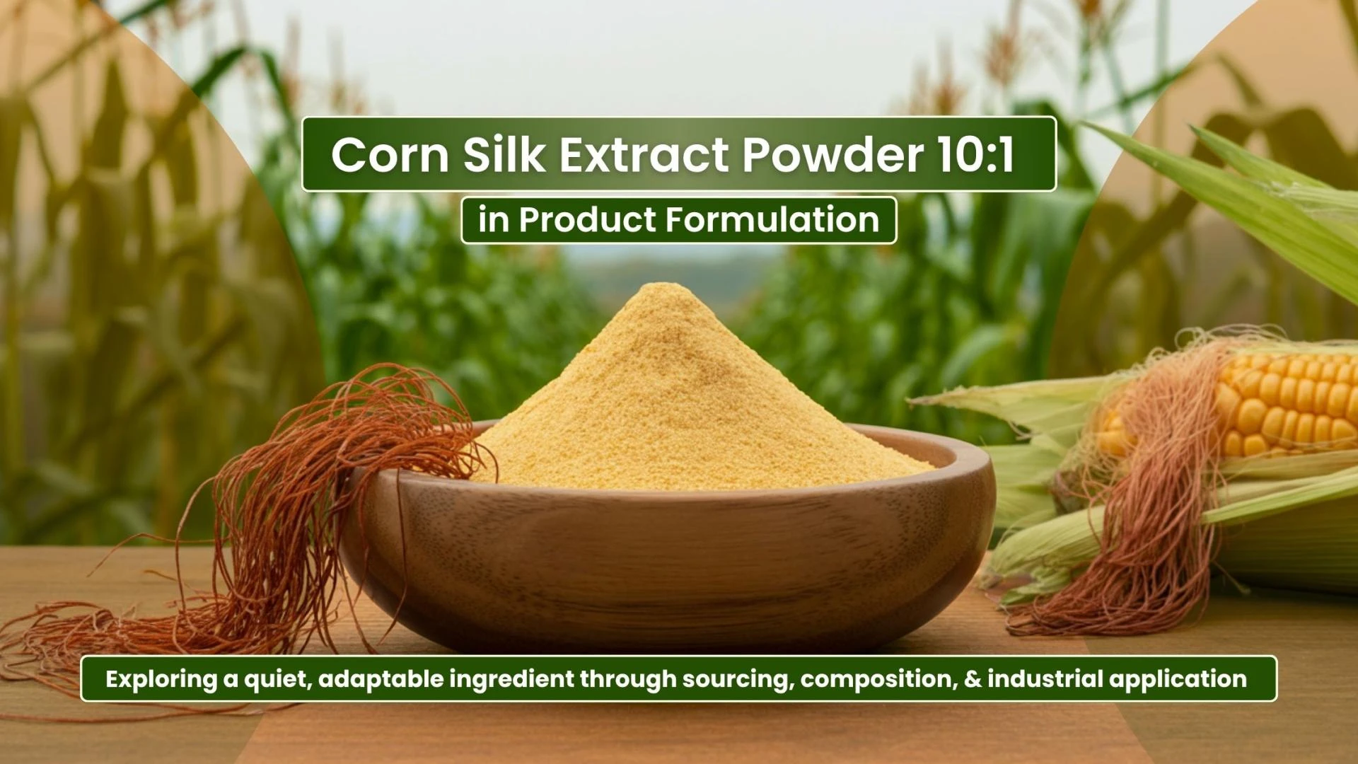 Why Corn Silk Extract Powder 10:1 Deserves a Place in the Modern Ingredient Toolkit
