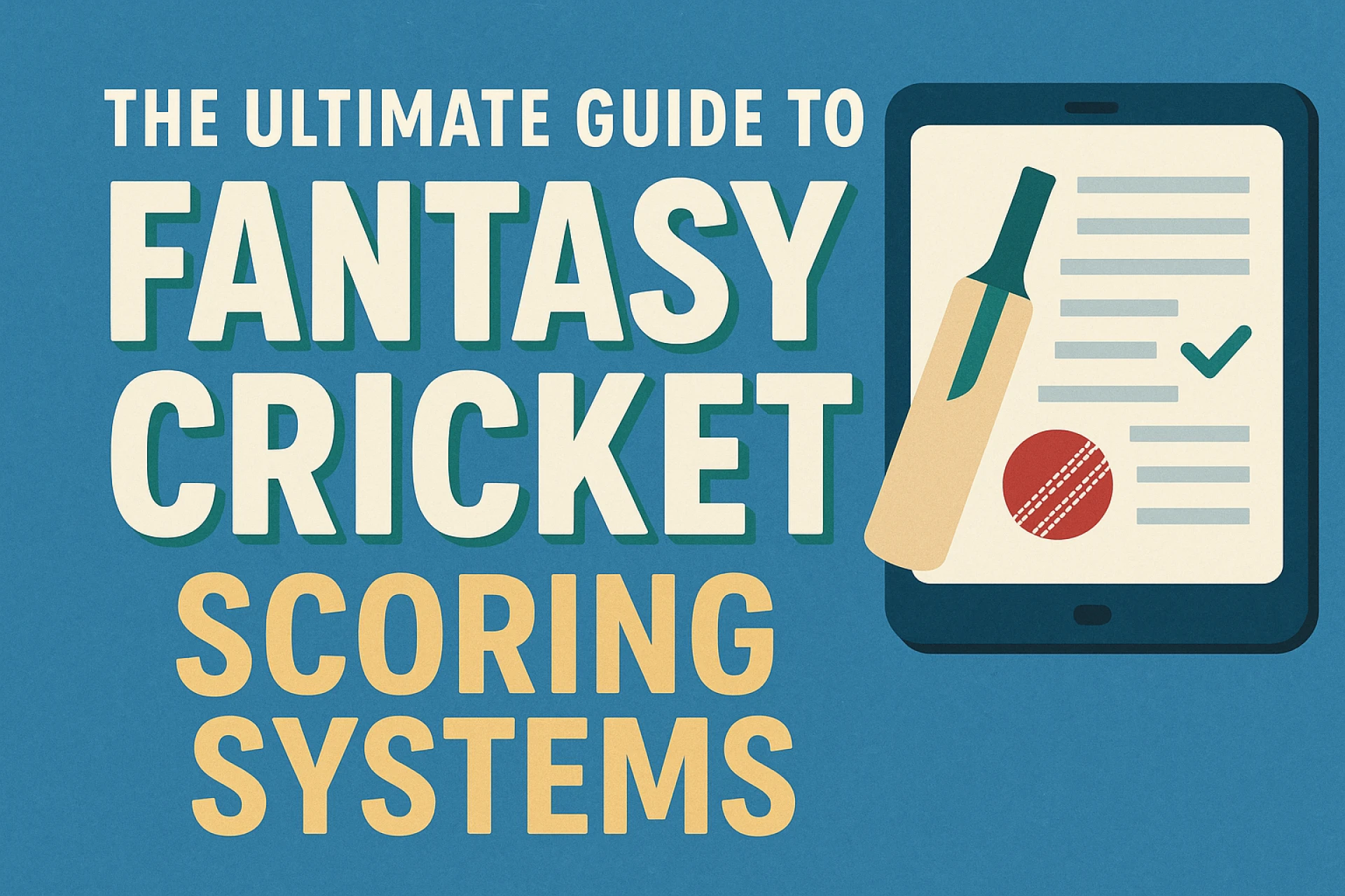 The Ultimate Guide to Fantasy Cricket Scoring Systems