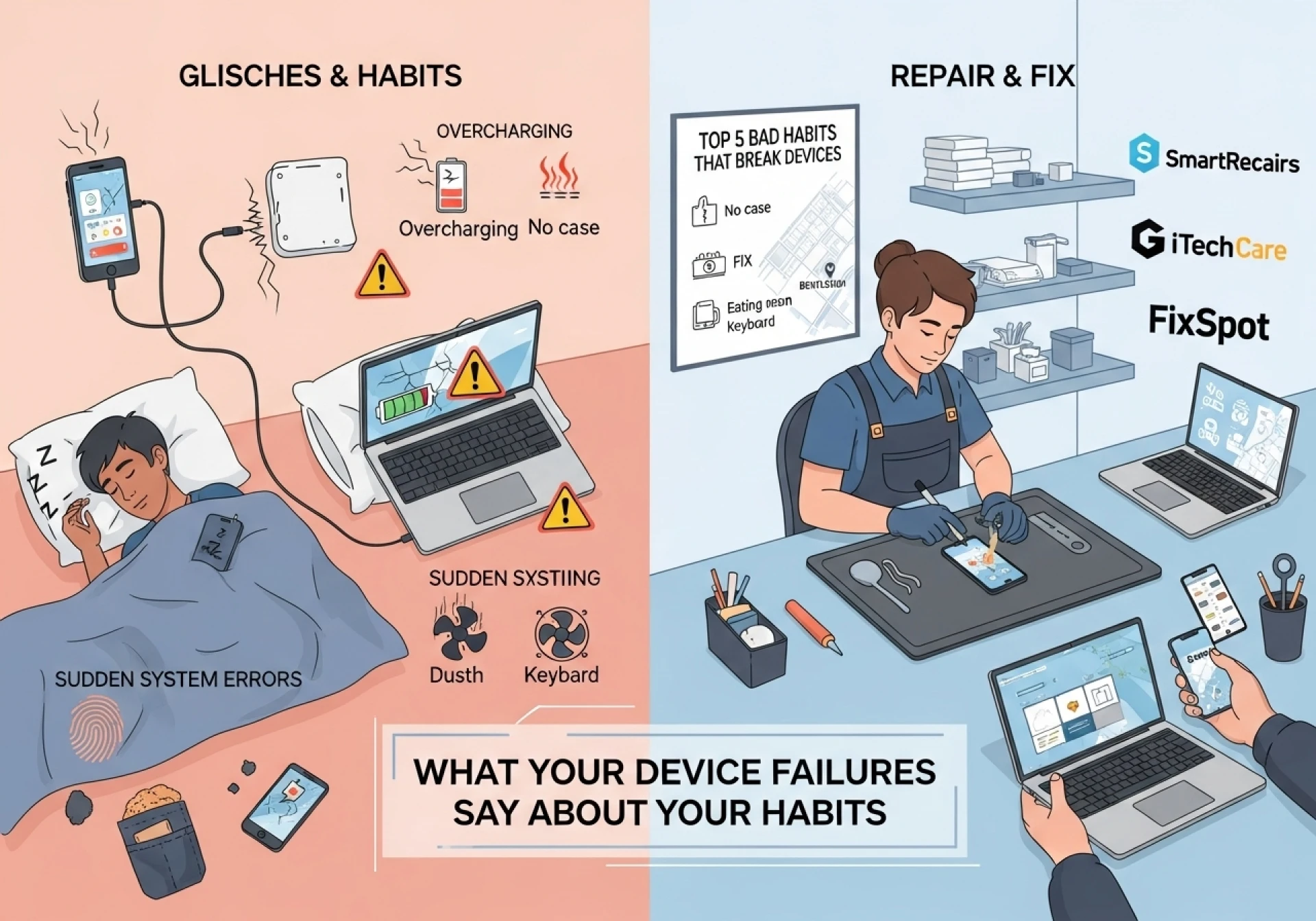 From Glitch to Fix: What Common Device Failures Reveal About User Habits