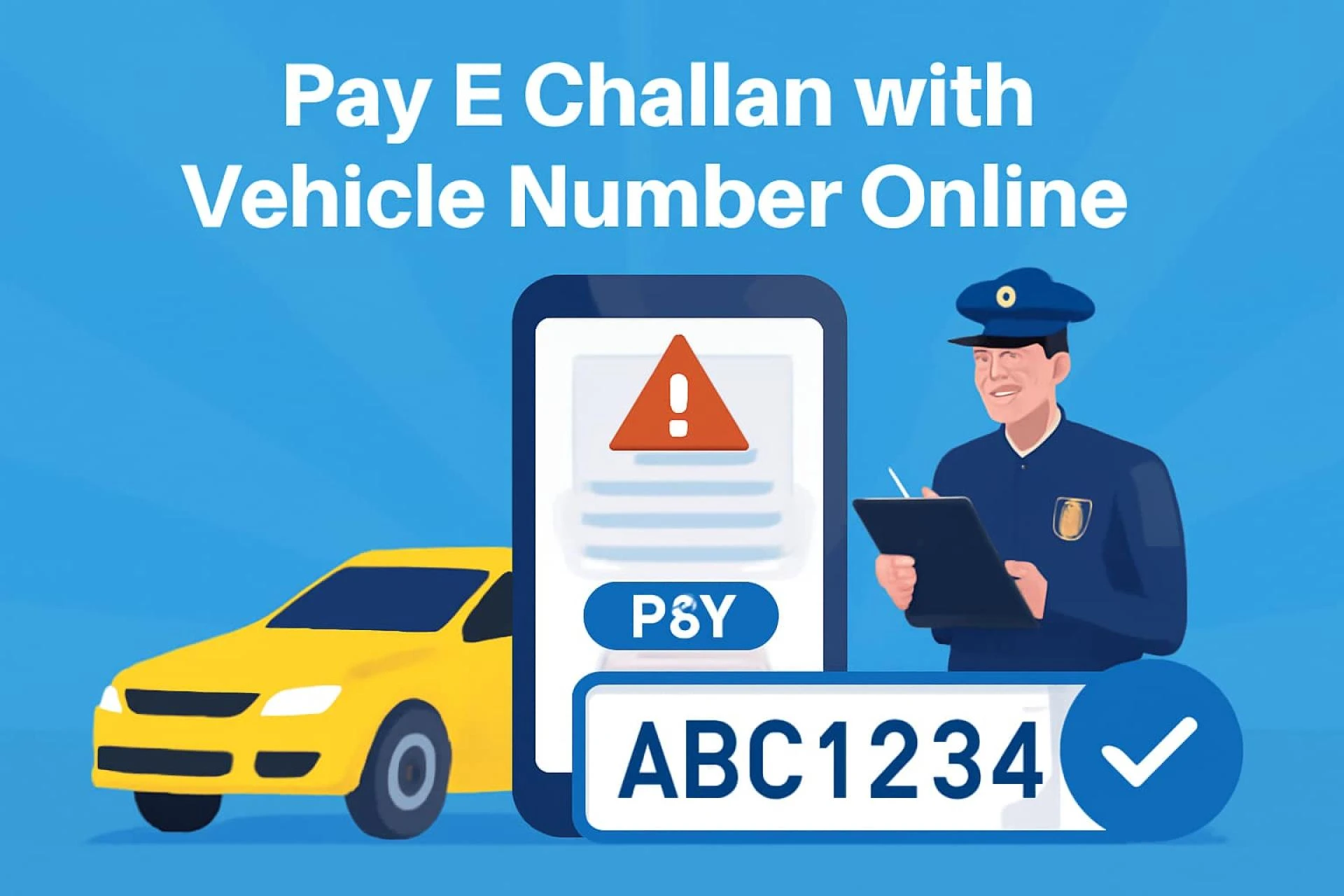 Pay E Challan with Vehicle Number Online Instantly