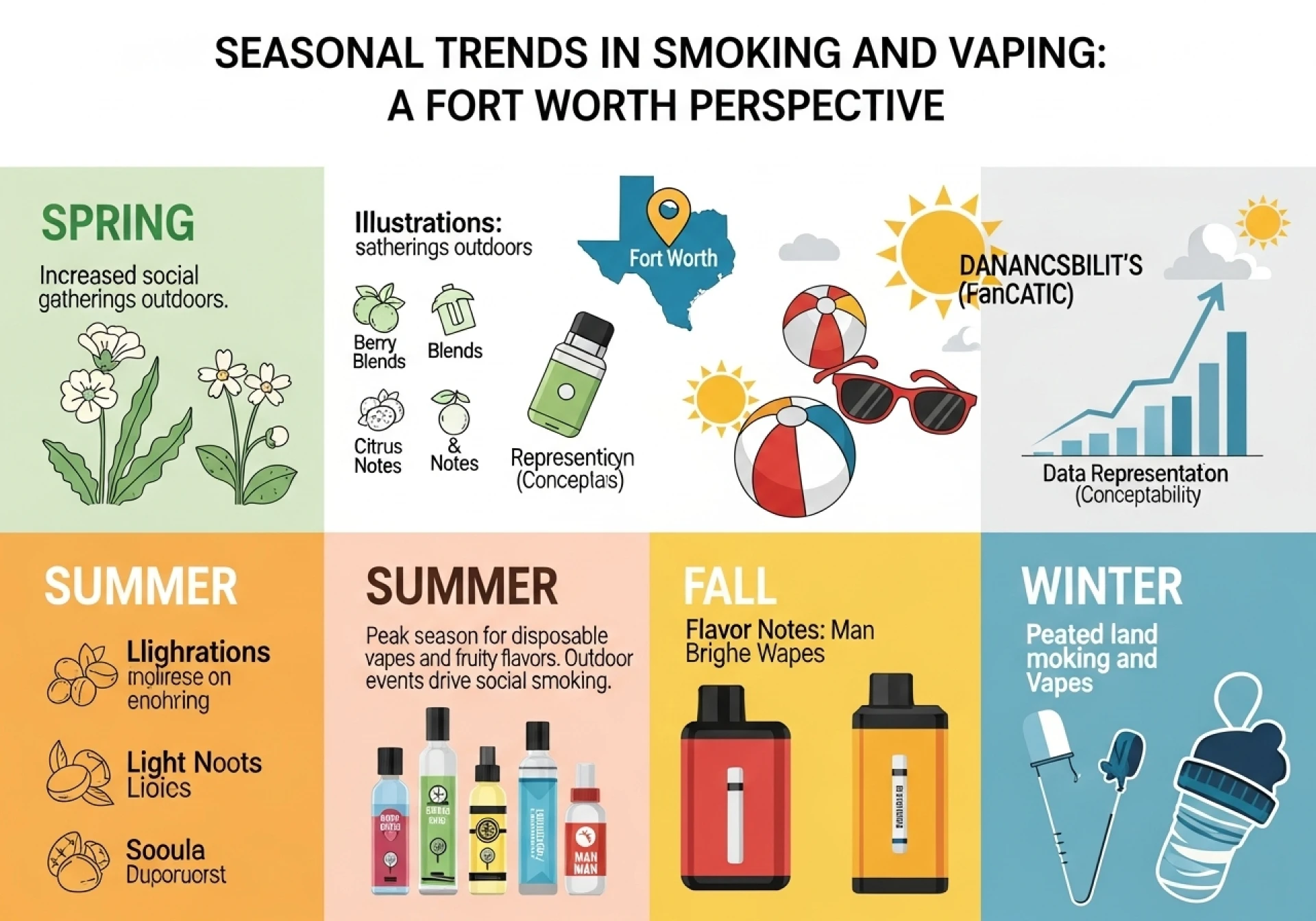 Seasonal Trends in Smoking and Vaping: A Fort Worth Perspective