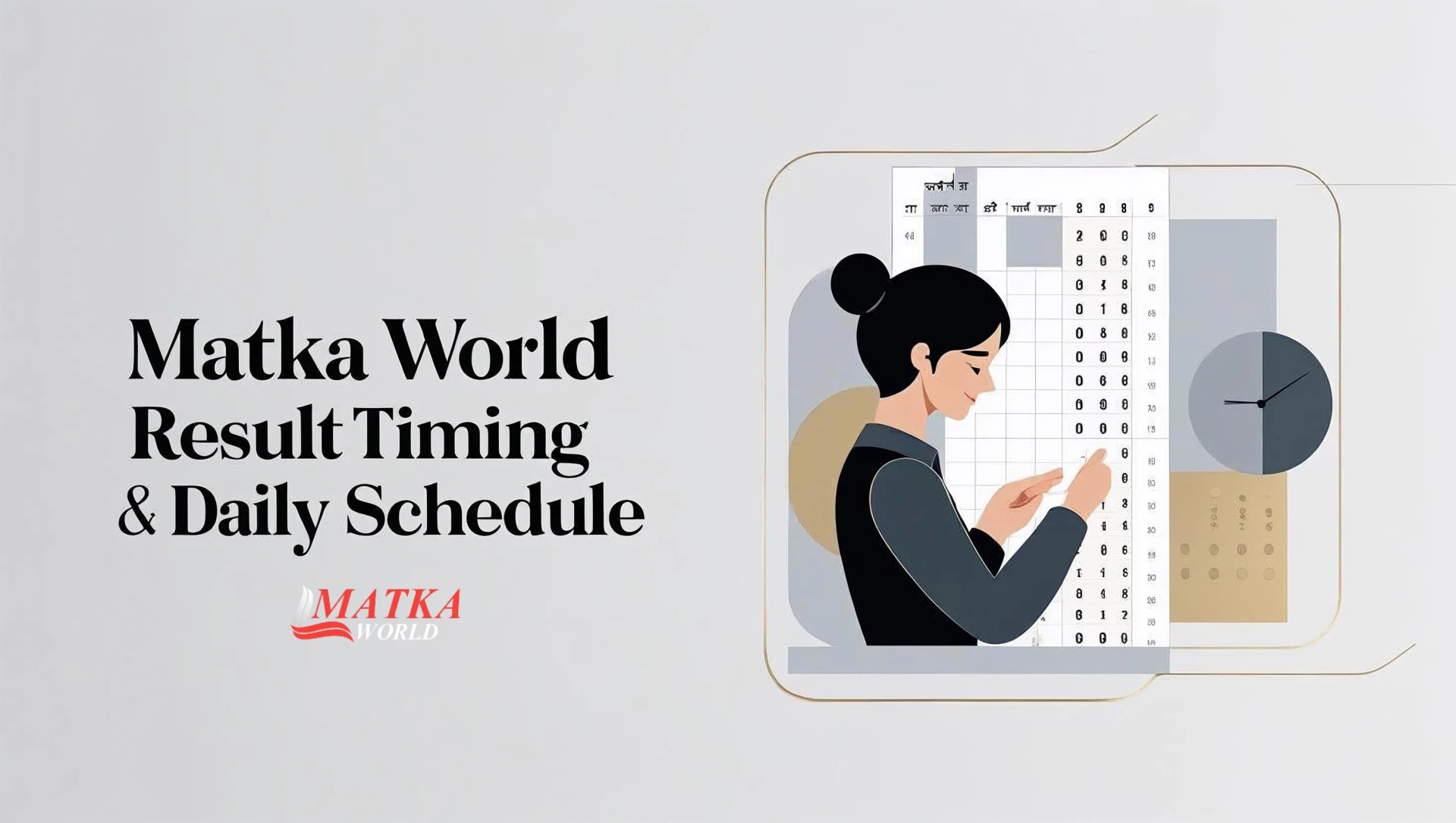 Matka World Result Timing & Daily Schedule for Winning