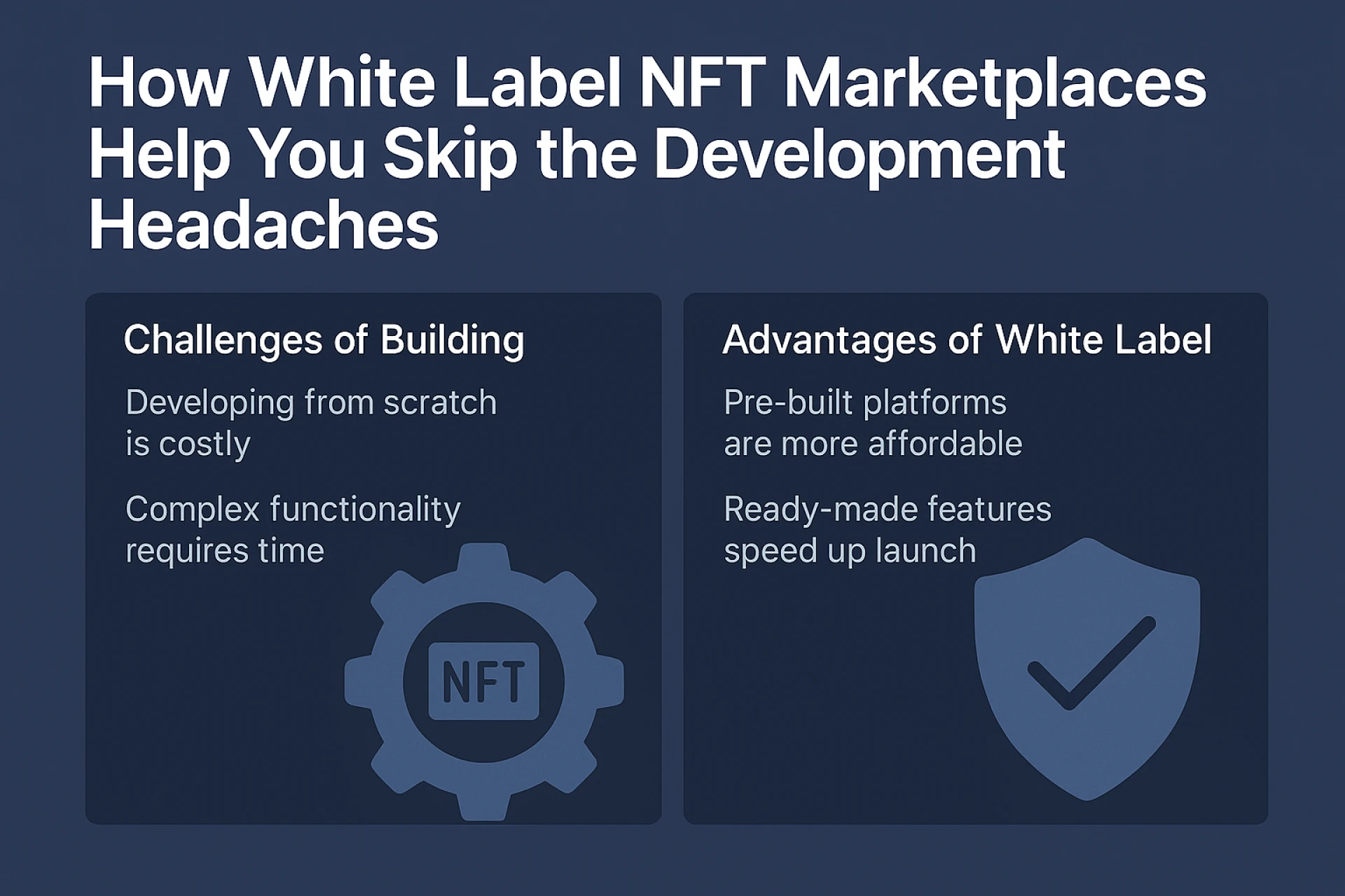 How White Label NFT Marketplaces Help You Skip the Development Headaches