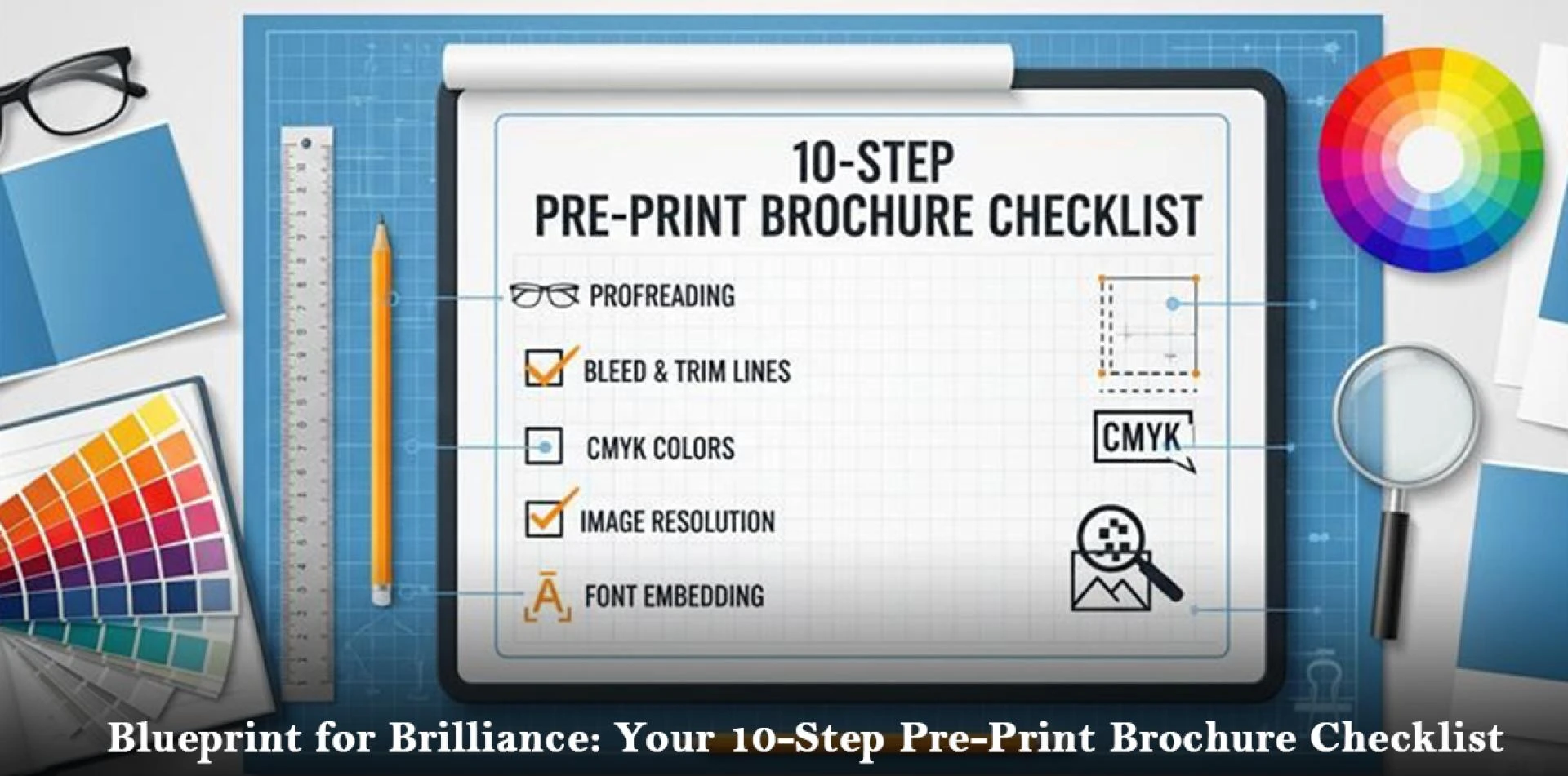 Blueprint for Brilliance: Your 10-Step Pre-Print Brochure Checklist