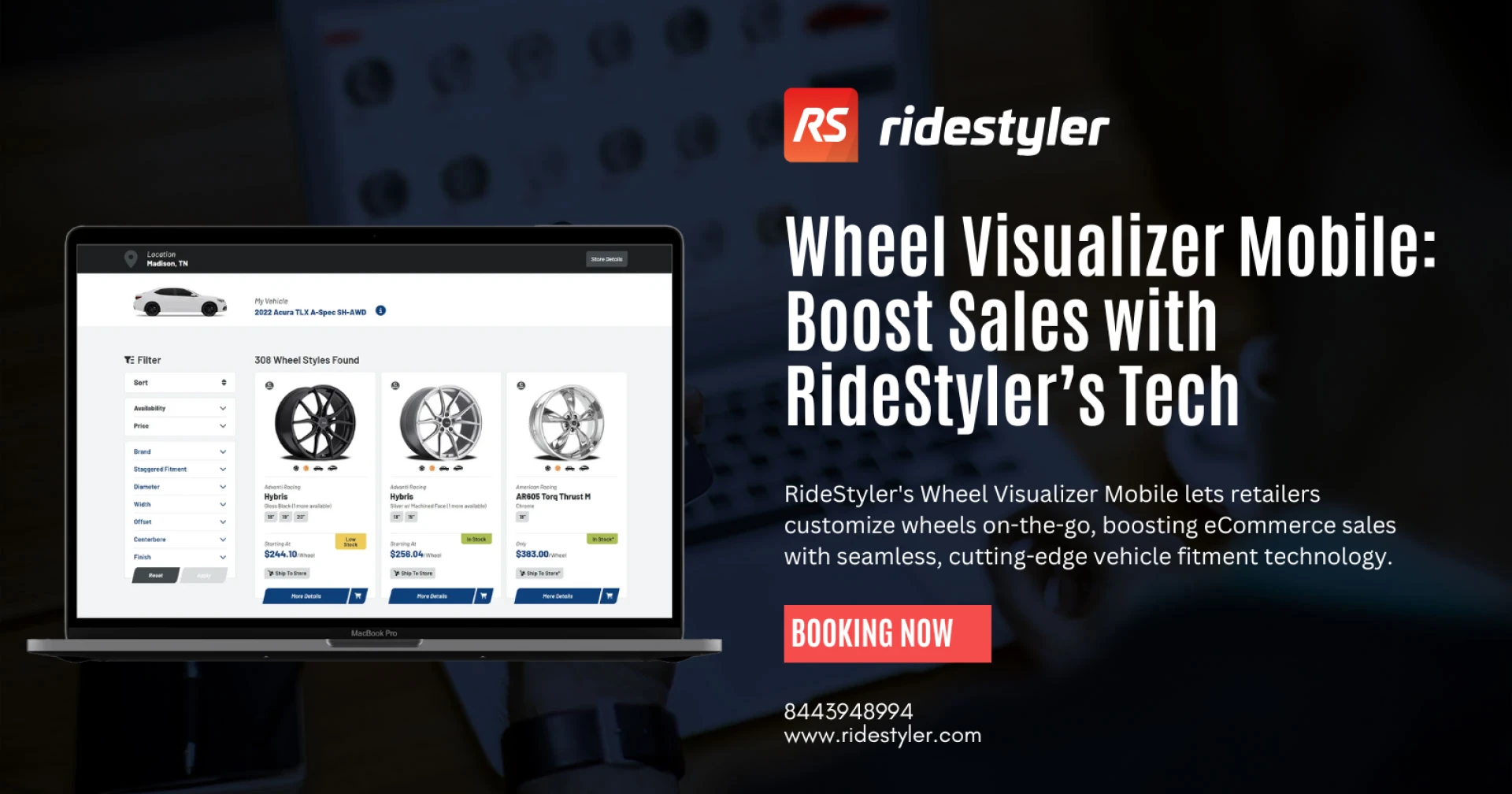 Explore Wheels with Ease: RideStyler’s Wheel and Tire Visualizer