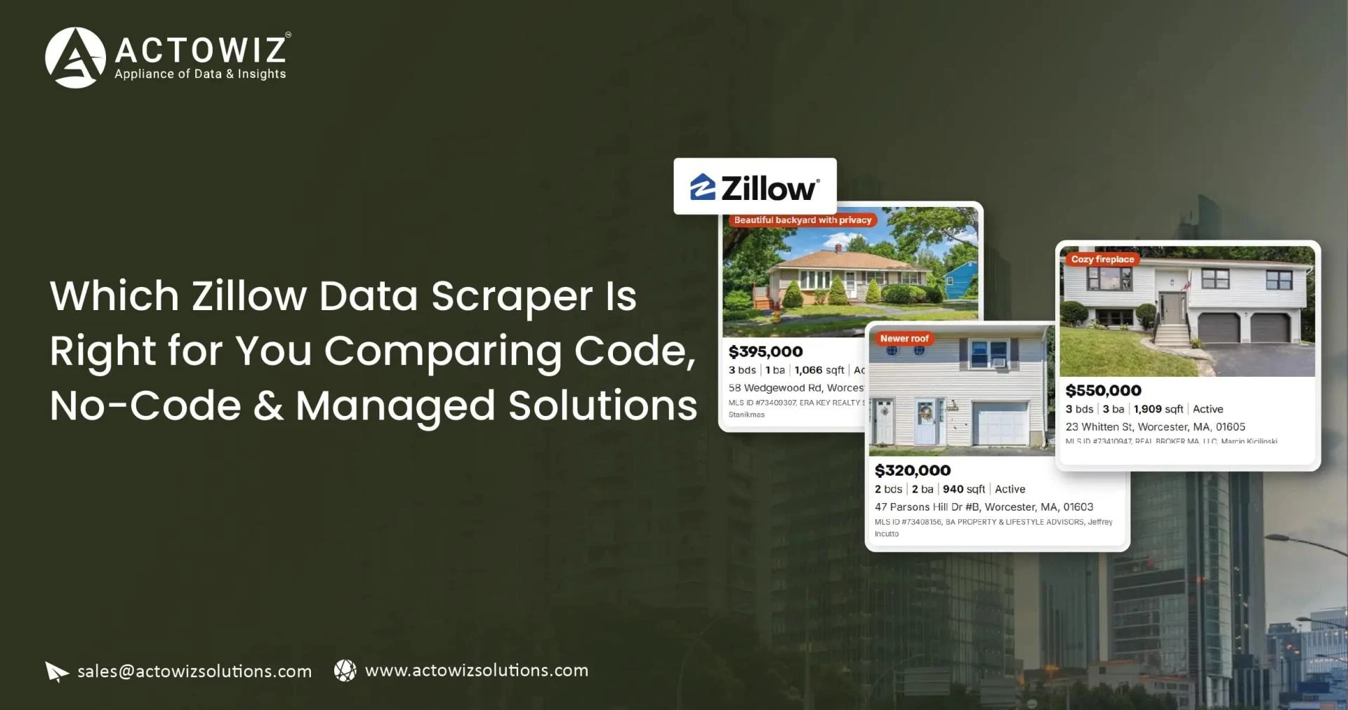 Zillow Data Scraper: Code vs No-Code vs Managed