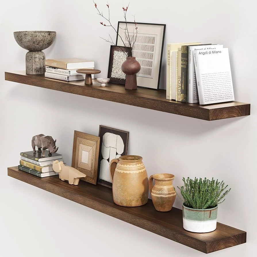 Rustic Floating Shelves: A Stylish and Practical Home Décor Choice