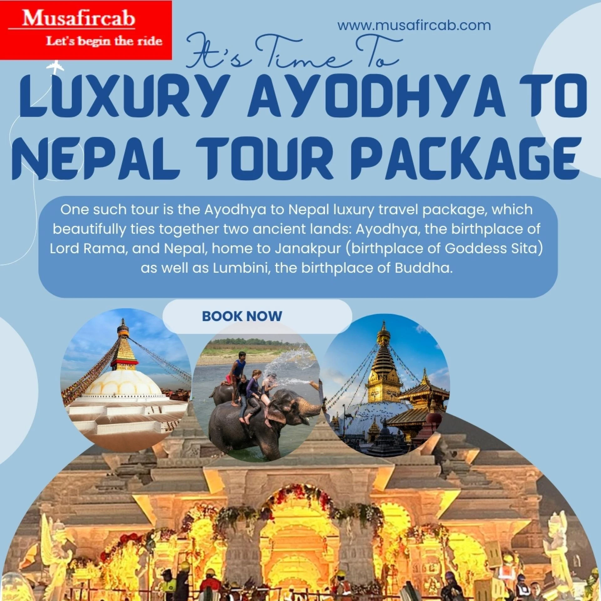 Luxury Ayodhya to Nepal Tour Package
