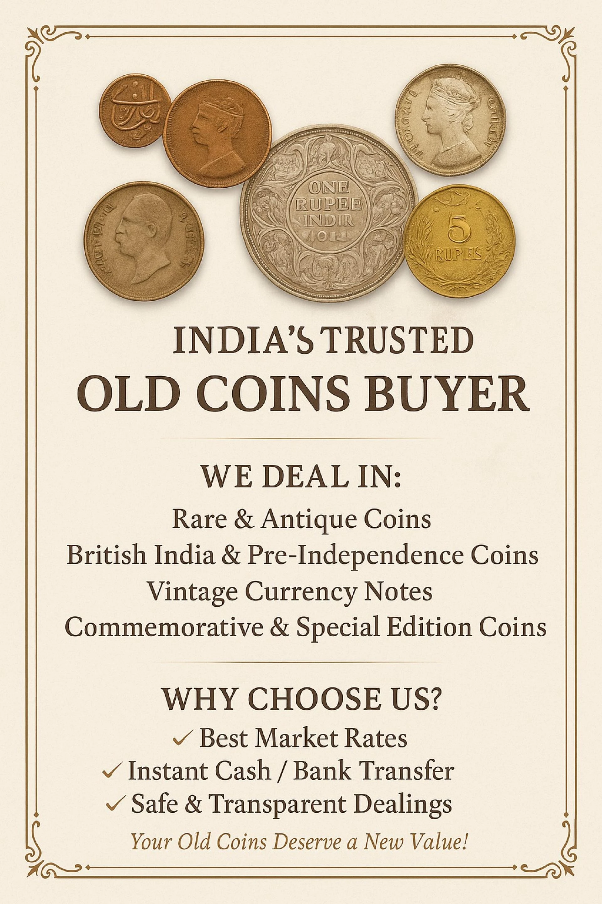 A Complete Guide to Indian Old Coin Currency Buyers and Selling Rare Coins Online