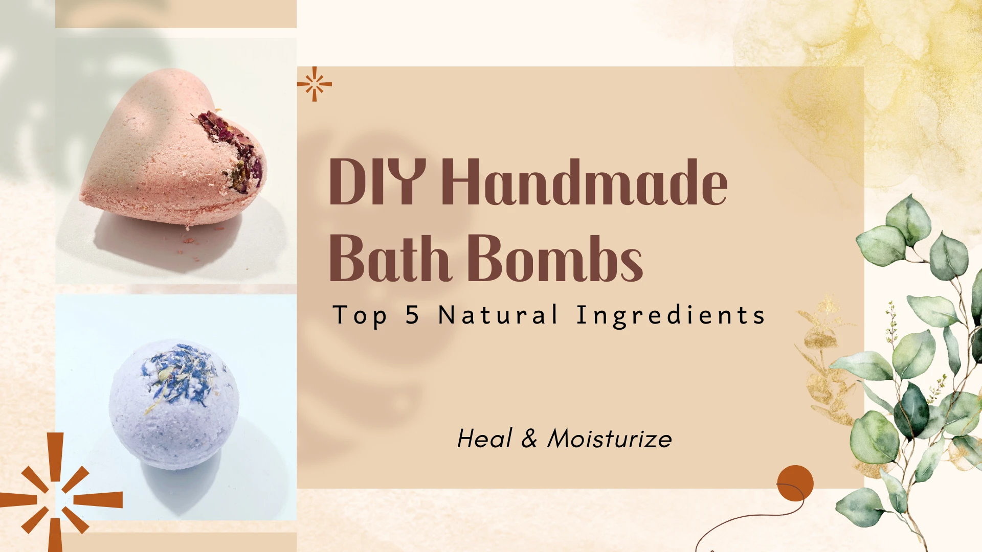 Top 5 Natural Ingredients for DIY Handmade Bath Bombs That Heal & Moisturize