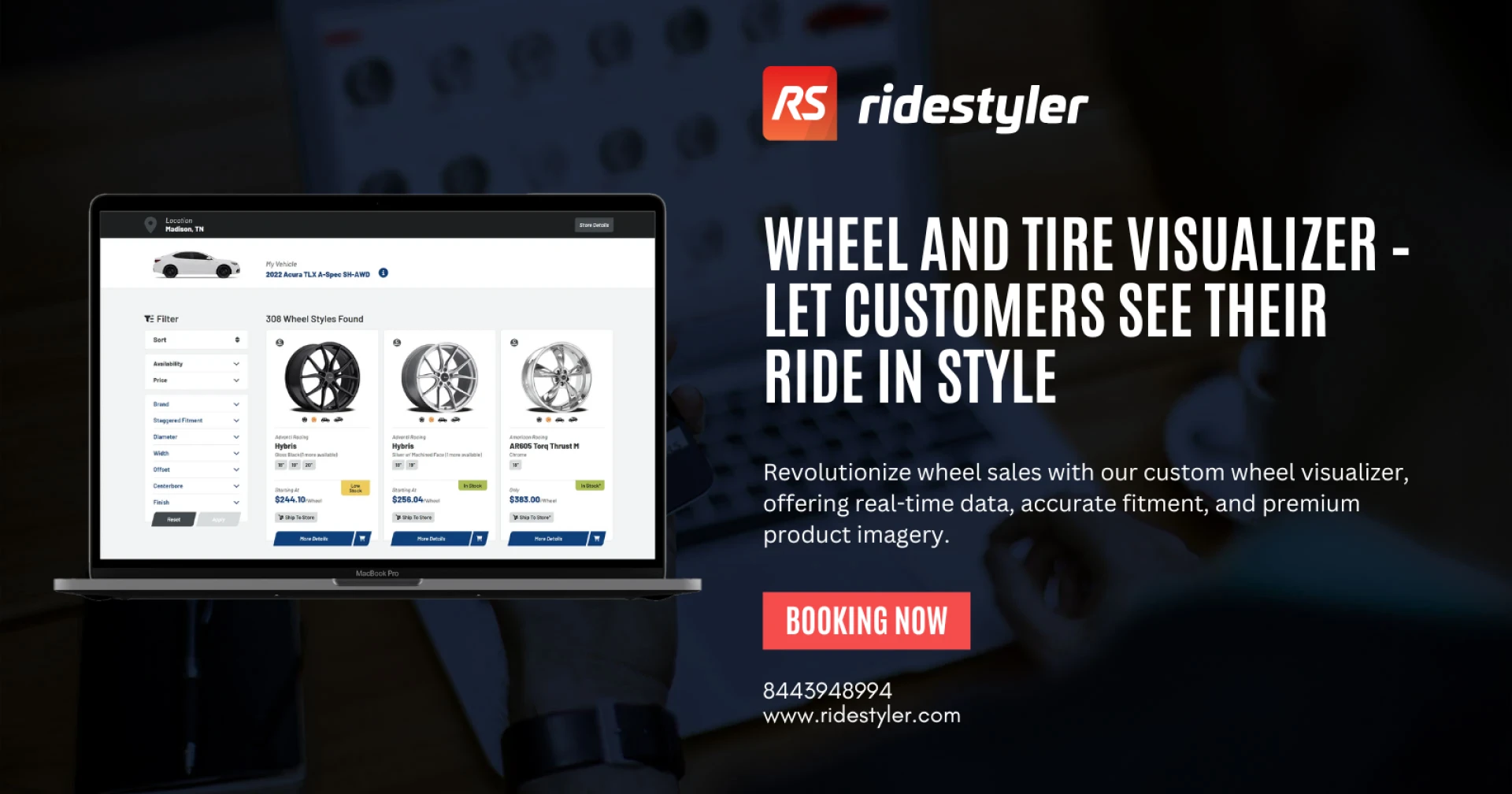 Wheel and Tire Visualizer – Enhance Automotive eCommerce with RideStyler