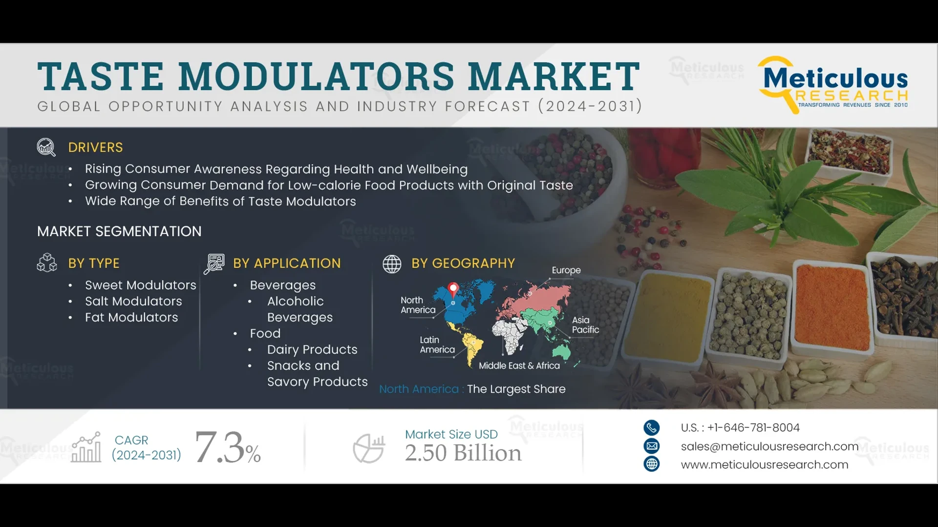 Taste Modulators Market Size, Share, Forecast, & Trends Analysis